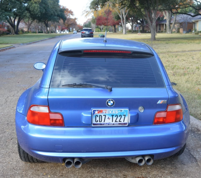 1999 BMW M Coupe in Estoril Blue Metallic over Estoril Blue & Black Nappa