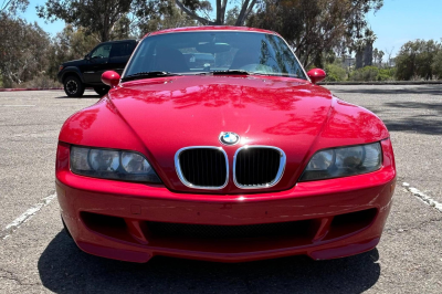 1999 BMW M Coupe in Imola Red 2 over Imola Red & Black Nappa