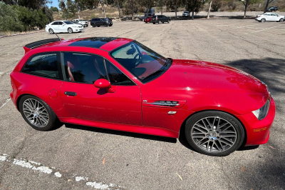 1999 BMW M Coupe in Imola Red 2 over Imola Red & Black Nappa