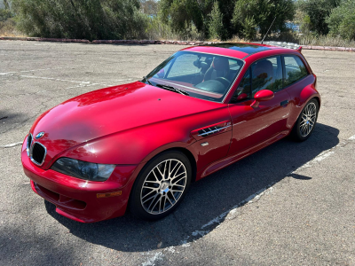 1999 BMW M Coupe in Imola Red 2 over Imola Red & Black Nappa
