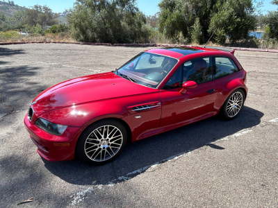 1999 BMW M Coupe in Imola Red 2 over Imola Red & Black Nappa