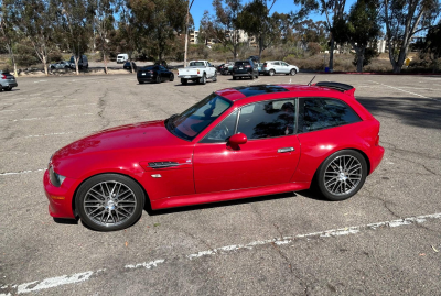 1999 BMW M Coupe in Imola Red 2 over Imola Red & Black Nappa