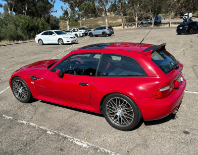 1999 BMW M Coupe in Imola Red 2 over Imola Red & Black Nappa