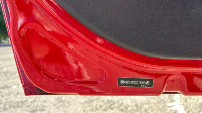 1999 BMW M Coupe in Imola Red 2 over Imola Red & Black Nappa