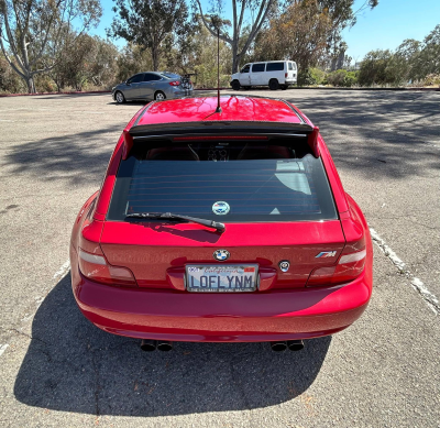1999 BMW M Coupe in Imola Red 2 over Imola Red & Black Nappa