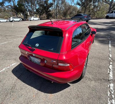 1999 BMW M Coupe in Imola Red 2 over Imola Red & Black Nappa