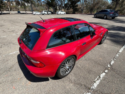 1999 BMW M Coupe in Imola Red 2 over Imola Red & Black Nappa