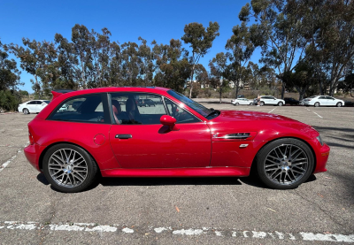 1999 BMW M Coupe in Imola Red 2 over Imola Red & Black Nappa