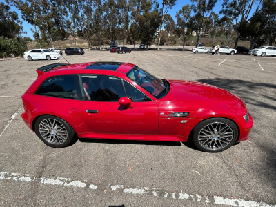 1999 BMW M Coupe in Imola Red 2 over Imola Red & Black Nappa