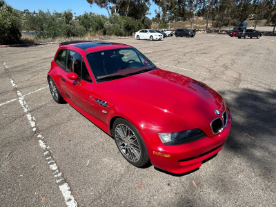 1999 BMW M Coupe in Imola Red 2 over Imola Red & Black Nappa