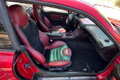 1999 BMW M Coupe in Imola Red 2 over Imola Red & Black Nappa