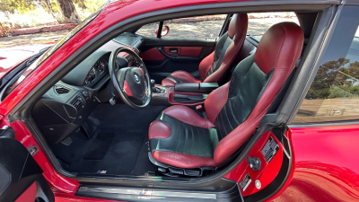 1999 BMW M Coupe in Imola Red 2 over Imola Red & Black Nappa