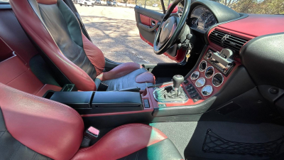 1999 BMW M Coupe in Imola Red 2 over Imola Red & Black Nappa