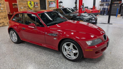 1999 BMW M Coupe in Imola Red 2 over Black Nappa