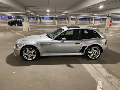 1999 BMW M Coupe in Arctic Silver Metallic over Dark Gray & Black Nappa