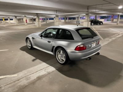 1999 BMW M Coupe in Arctic Silver Metallic over Dark Gray & Black Nappa