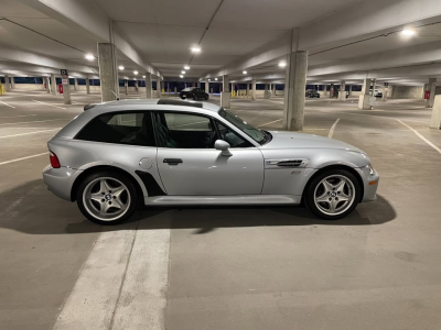 1999 BMW M Coupe in Arctic Silver Metallic over Dark Gray & Black Nappa