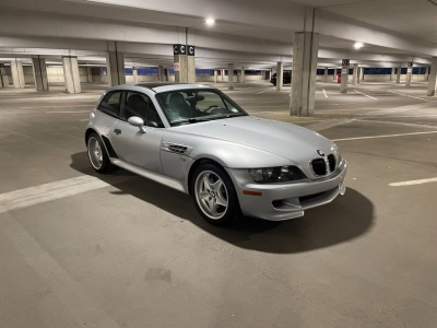 1999 BMW M Coupe in Arctic Silver Metallic over Dark Gray & Black Nappa