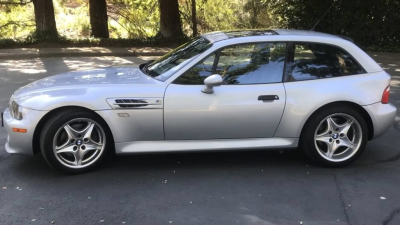 1999 BMW M Coupe in Arctic Silver Metallic over Dark Gray & Black Nappa