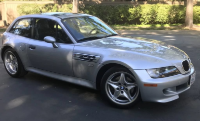 1999 BMW M Coupe in Arctic Silver Metallic over Dark Gray & Black Nappa