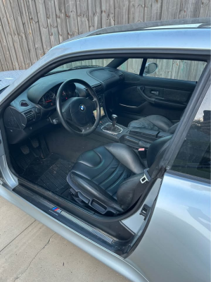 1999 BMW M Coupe in Arctic Silver Metallic over Black Nappa
