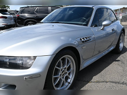 1999 BMW M Coupe in Arctic Silver Metallic over Dark Gray & Black Nappa