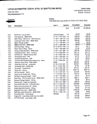 1999 BMW M Coupe in Boston Green Metallic over Dark Beige Oregon