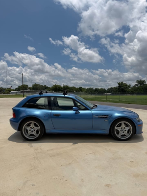 1999 BMW M Coupe in Estoril Blue Metallic over Dark Beige Oregon