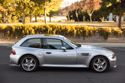 1999 BMW M Coupe in Arctic Silver Metallic over Dark Gray & Black Nappa