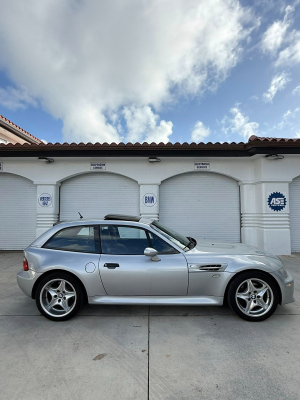 1999 BMW M Coupe in Arctic Silver Metallic over Black Nappa