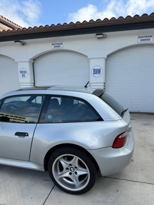 1999 BMW M Coupe in Arctic Silver Metallic over Black Nappa