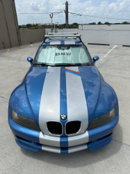 1999 BMW M Coupe in Estoril Blue Metallic over Estoril Blue & Black Nappa