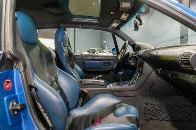 1999 BMW M Coupe in Estoril Blue Metallic over Estoril Blue & Black Nappa