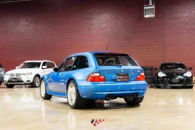 1999 BMW M Coupe in Estoril Blue Metallic over Estoril Blue & Black Nappa