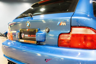 1999 BMW M Coupe in Estoril Blue Metallic over Estoril Blue & Black Nappa