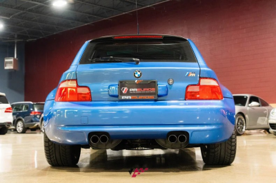 1999 BMW M Coupe in Estoril Blue Metallic over Estoril Blue & Black Nappa