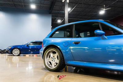 1999 BMW M Coupe in Estoril Blue Metallic over Estoril Blue & Black Nappa