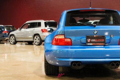 1999 BMW M Coupe in Estoril Blue Metallic over Estoril Blue & Black Nappa