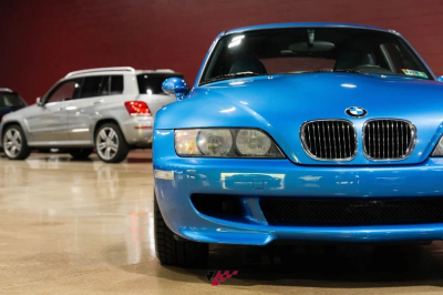 1999 BMW M Coupe in Estoril Blue Metallic over Estoril Blue & Black Nappa