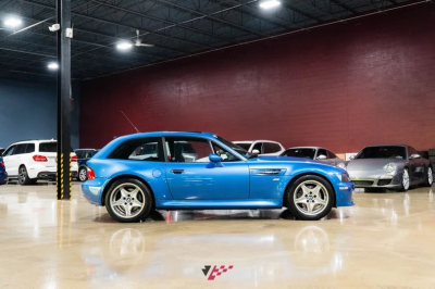 1999 BMW M Coupe in Estoril Blue Metallic over Estoril Blue & Black Nappa