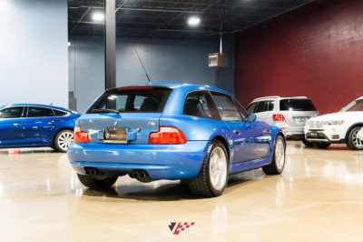 1999 BMW M Coupe in Estoril Blue Metallic over Estoril Blue & Black Nappa