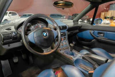 1999 BMW M Coupe in Estoril Blue Metallic over Estoril Blue & Black Nappa