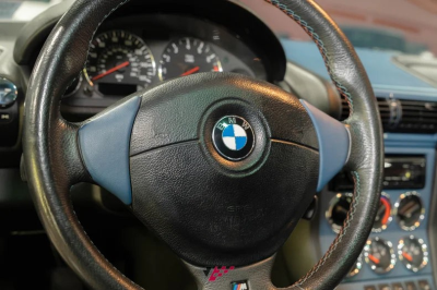 1999 BMW M Coupe in Estoril Blue Metallic over Estoril Blue & Black Nappa
