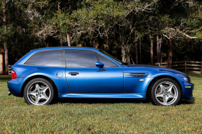 1999 BMW M Coupe in Estoril Blue Metallic over Estoril Blue & Black Nappa