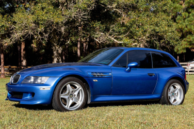 1999 BMW M Coupe in Estoril Blue Metallic over Estoril Blue & Black Nappa