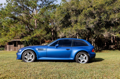 1999 BMW M Coupe in Estoril Blue Metallic over Estoril Blue & Black Nappa