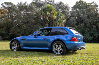 1999 BMW M Coupe in Estoril Blue Metallic over Estoril Blue & Black Nappa