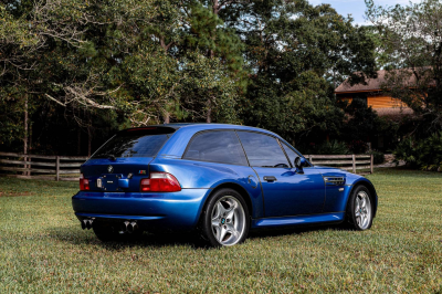 1999 BMW M Coupe in Estoril Blue Metallic over Estoril Blue & Black Nappa