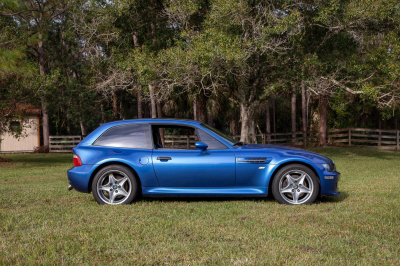 1999 BMW M Coupe in Estoril Blue Metallic over Estoril Blue & Black Nappa