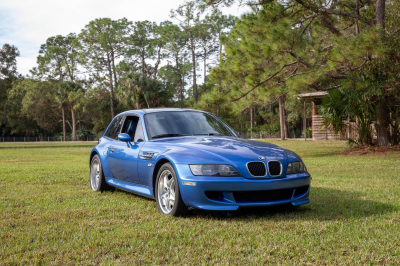 1999 BMW M Coupe in Estoril Blue Metallic over Estoril Blue & Black Nappa